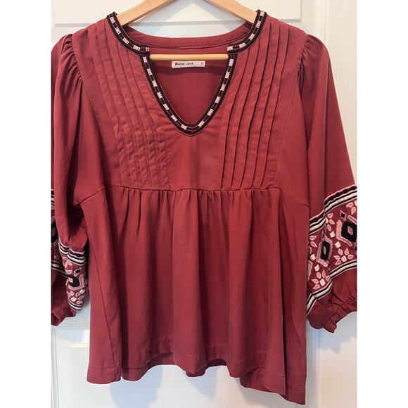 Marine Layer Tocaloma Boho Blouse, Size Small - Picture 5 of 8